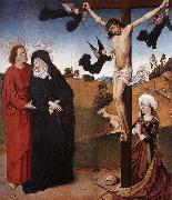 MASTER of the Life of the Virgin Christ on the Cross with Mary, John and Mary Magdalene